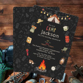 Kind Camping Verjaardagsuitnodiging Kaart