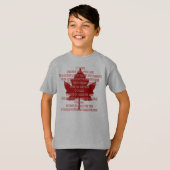 Kind Canada Anthem Jersey Souvenir Canada Shirt (Voorkant volledig)