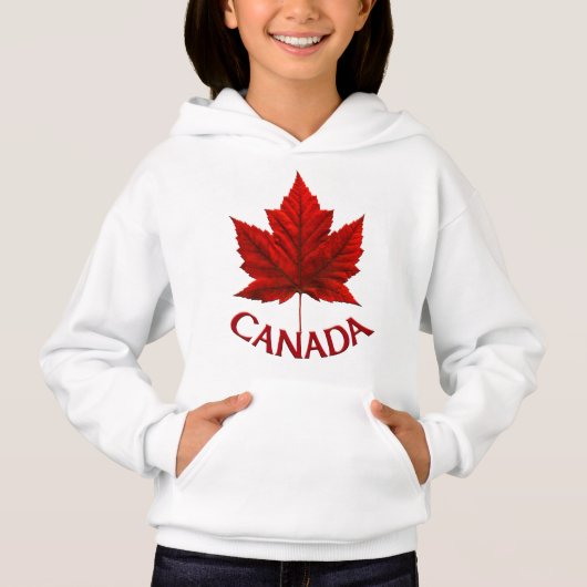 Kind Canada Flag Hoodie Maple Leaf Kind Hoodie (Voorkant)