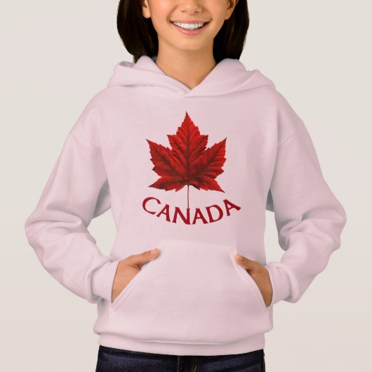 Kind Canada Flag Hoodie Maple Leaf Kind Hoodie (Voorkant)