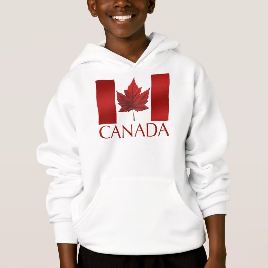 Kind Canada Flag Hoodie Maple Leaf Kind Hoodie (Voorkant)