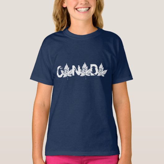 Kind Canada Hoodie Canada Souvenir Kind Shirten T-shirt (Voorkant)