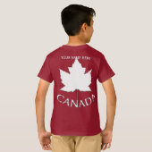 Kind Canada Jacket personaliseer Canada Hoodie T-shirt (Achterkant volledig)