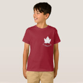Kind Canada Jacket personaliseer Canada Hoodie T-shirt (Voorkant volledig)