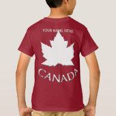 Kind Canada Jacket personaliseer Canada Hoodie T-shirt (Achterkant)