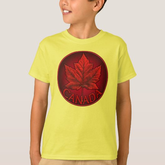 Kind Canada Shirt Custom Team Canada Kind Shirten (Voorkant)
