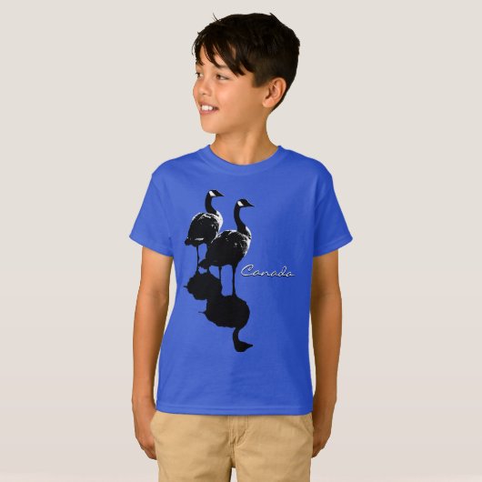 Kind Canada Souvenir T-shirt Canadian Goose Shirt (Voorkant volledig)