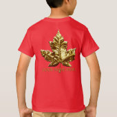 Kind Canada T-shirt Aangepast team Canada Kind Shi (Achterkant)