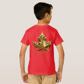 Kind Canada T-shirt Aangepast team Canada Kind Shi (Achterkant volledig)