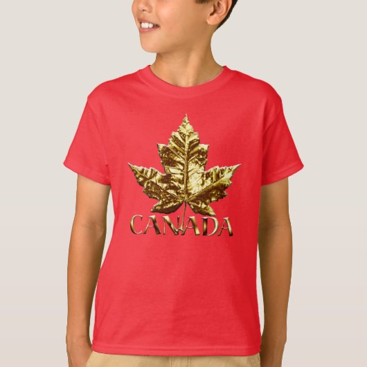 Kind Canada T-shirt Aangepast team Canada Kind Shi (Voorkant)