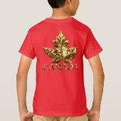 Kind Canada T-shirt Aangepast team Canada Kind Shi (Achterkant)