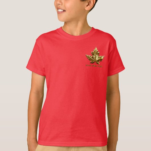 Kind Canada T-shirt Aangepast team Canada Kind Shi (Voorkant)