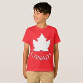 Kind Canada T-shirt Aangepaste naam Canada Shirten (Voorkant volledig)