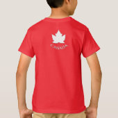 Kind Canada T-shirt Aangepaste naam Canada Shirten (Achterkant)