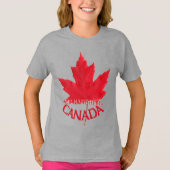 Kind Canada T-shirt Aangepaste naam Maple Leaf Shi (Voorkant)