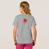 Kind Canada T-shirt Aangepaste naam Maple Leaf Shi (Achterkant volledig)