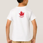 Kind Canada T-shirt Aangepaste naam Maple Leaf Shi (Achterkant)