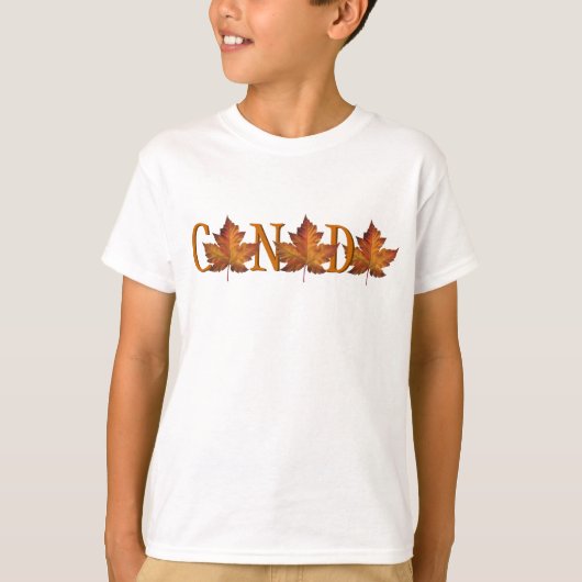 Kind Canada T-shirt Canada Souvenir Tee Shirt (Voorkant)