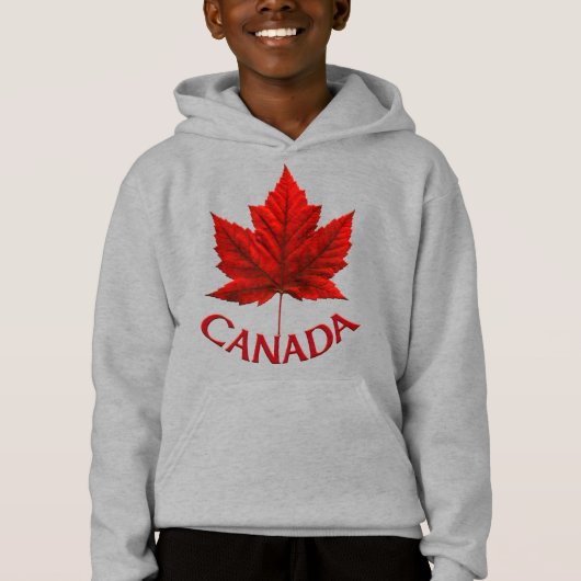 Kind Canada Vlag overhemd Maple Leaf Kind Shir (Voorkant)