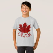 Kind Canada Vlag overhemd Maple Leaf Kind Shir T-shirt (Voorkant volledig)