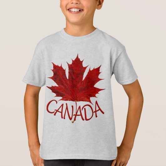 Kind Canada Vlag overhemd Maple Leaf Kind Shir T-shirt (Voorkant)