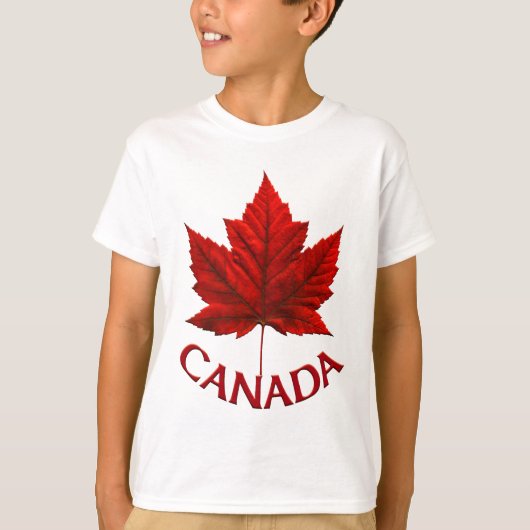 Kind Canada Vlag overhemd Maple Leaf Kind Shir T-shirt (Voorkant)