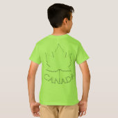 Kind Canada Vlag overhemd Maple Leaf Kind Shir T-shirt (Achterkant volledig)