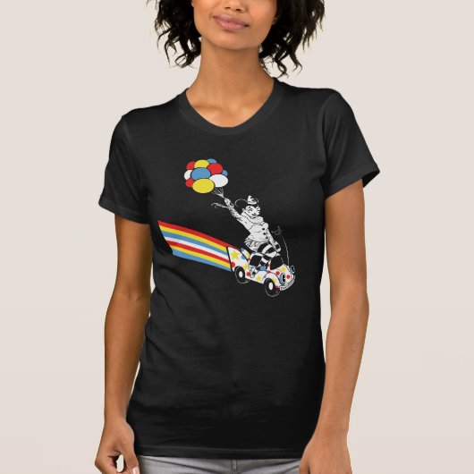 Kind Car Sindi op Black V nek T-Shirt (Voorkant)