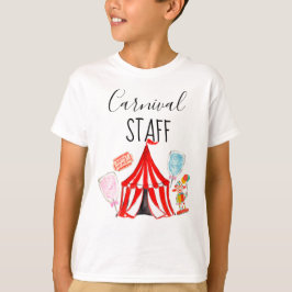 Kind Carnaval personeel shirt circus verjaardagsde