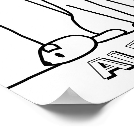 Kind Cat Coloring Poster (Hoek)