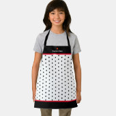 Kind Chef Fun Dot Pattern Schort (Insitu)