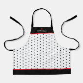 Kind Chef Fun Dot Pattern Schort (Voorkant)