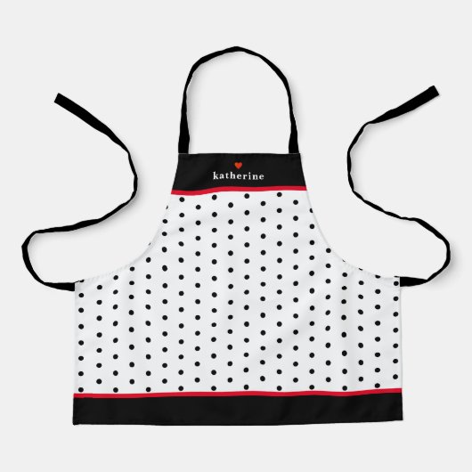 Kind Chef Fun Dot Pattern Schort (Voorkant)
