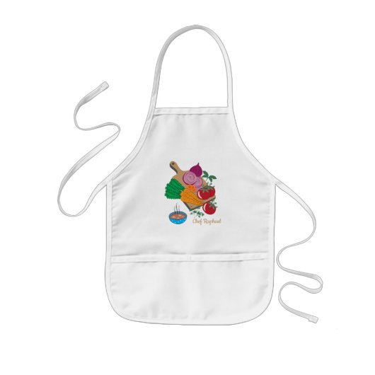 Kind Chef Vegetable Apron Kinder Schort (Voorkant)