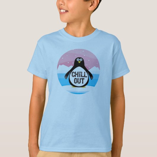 Kind Chill Out Penguin T Shirt (Voorkant)