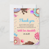 Kind Chocolade Lollipop Sweet Tweede verjaardag Bedankkaart (Voorkant)