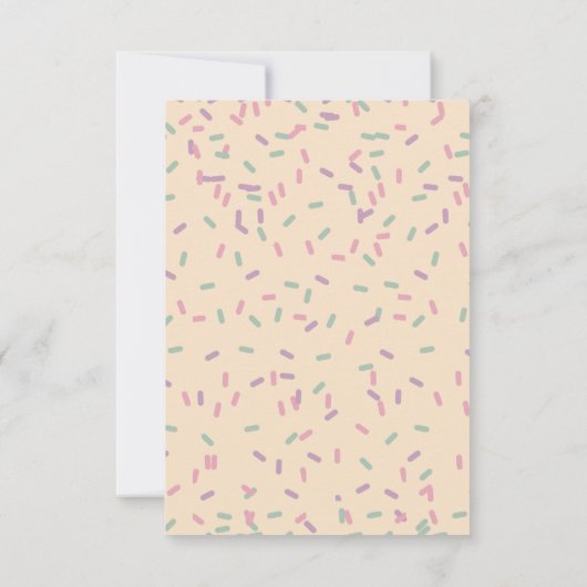 Kind Chocolade Lollipop Sweet Tweede verjaardag Bedankkaart (Achterkant)