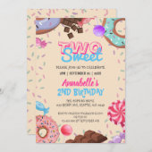 Kind Chocolade Lollipop Sweet Tweede verjaardag Kaart (Voorkant / Achterkant)