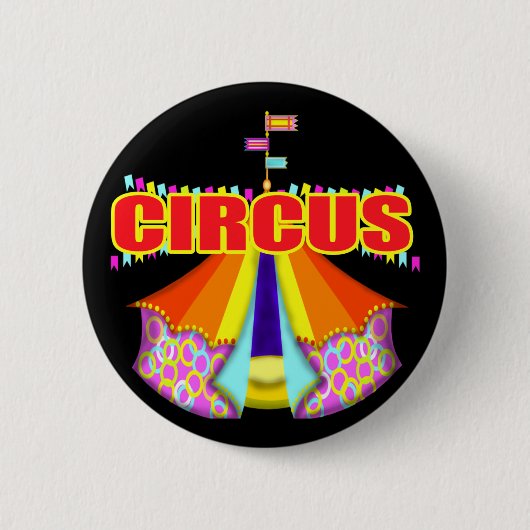 Kind Circus T Shirten en Gifts Ronde Button 5,7 Cm (Voorkant)