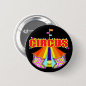 Kind Circus T Shirten en Gifts Ronde Button 5,7 Cm (Voorkant /achterkant)