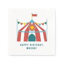 Kind Circus Thema Verjaardagsfeestservetten
