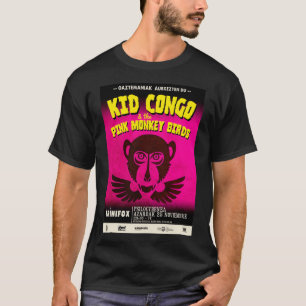Kind Congo: Roze apen vogels T-shirt