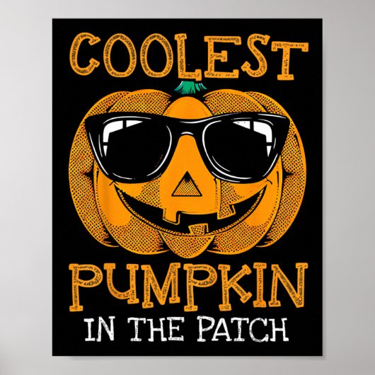 Kind coolste pompoen in de patch peuter Kinder jon Poster (Voorkant)