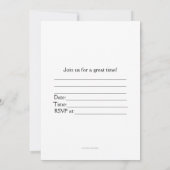 Kind Cosplay Thema Verjaardagsfeest met Personages Kaart (Achterkant)