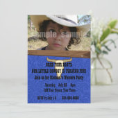 Kind Cowboy Birthday Party Kaart (Staand voorkant)