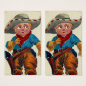 Kind Cowboy Visitekaartje (Voorkant /achterkant)