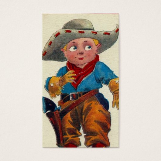 Kind Cowboy Visitekaartje (Voorkant)