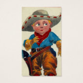 Kind Cowboy Visitekaartje (Achterkant)