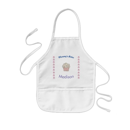 Kind Cupcake Hoefijzer Apron - Kinder Schort (Voorkant)