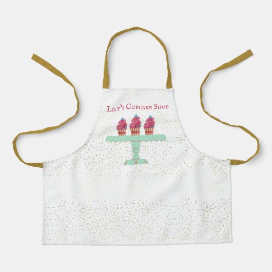 Kind Cupcake Shop Apron Schort (Voorkant)